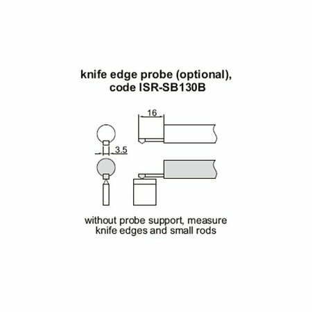 INSIZE Knife Edge Probe ISR-SB130B